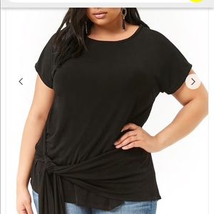 Brand new tie front top